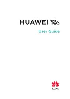 Huawei Y6s manual. Camera Instructions.